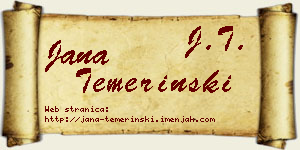 Jana Temerinski vizit kartica